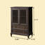 Armoire à vin en bois massif 33,86 "de style américain, luxueuse et élégante