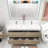 59'' Double Bathroom Vanity with Top-644986025