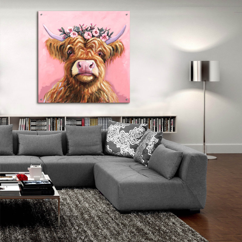 Art mural épique «Grace Of The Glen» par Lucia Stewart, 36 po x 36 po, H 36 po x l 36 po