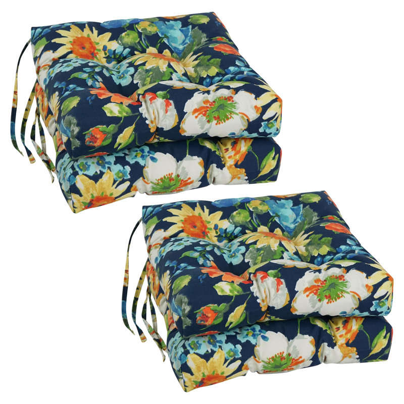 Coussin de siège d'extérieur 4 pièces August Grove®