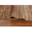 Tapis unique en jute brun / rouge / bleu noué à la main 3 pi 11 po x 5 pi 10 po