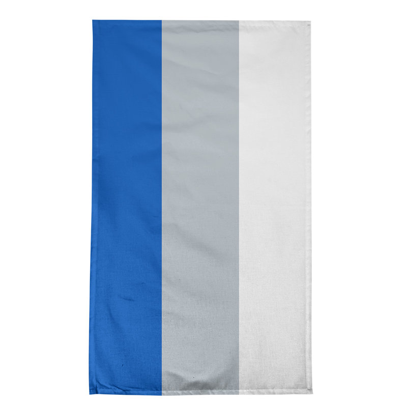 Serviette de thé basket Dallas, Bleu royal / argent / blanc, Coton