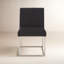 Chaise d'appoint rembourrée en acier inoxydable Athens-1213203037-1208584446