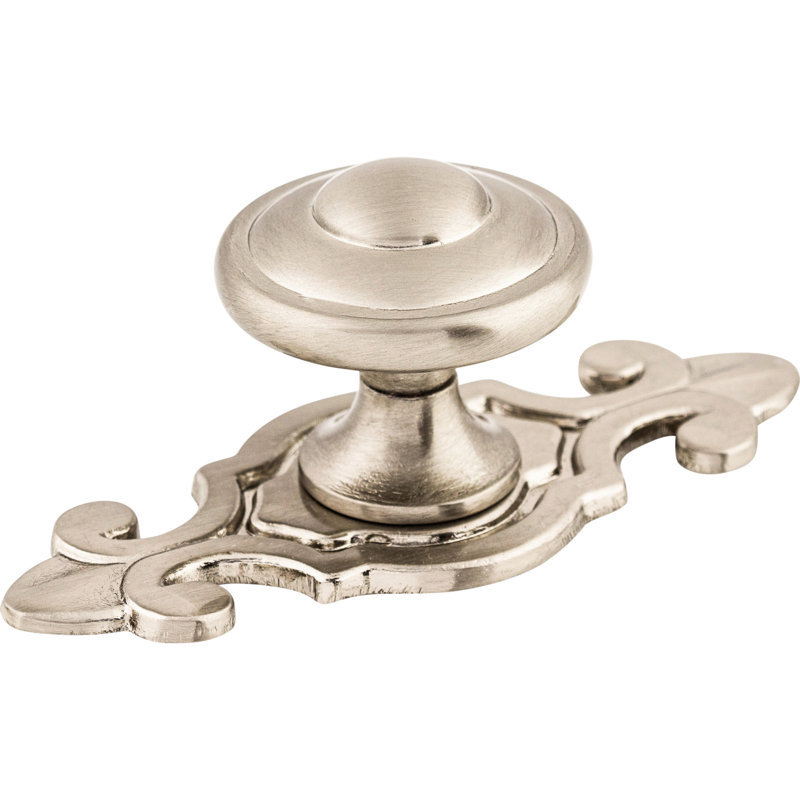 Canterbury 1 1/4" Diameter Round Knob, Brushed Satin Nickel