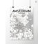 Amsterdam City Map - No Frame Print-1400726937