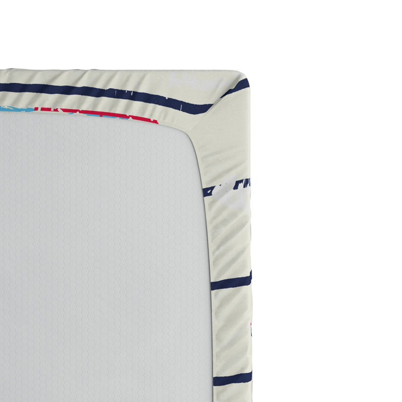 Microfiber Striped Fitted Sheet, Queen Fitted Sheet