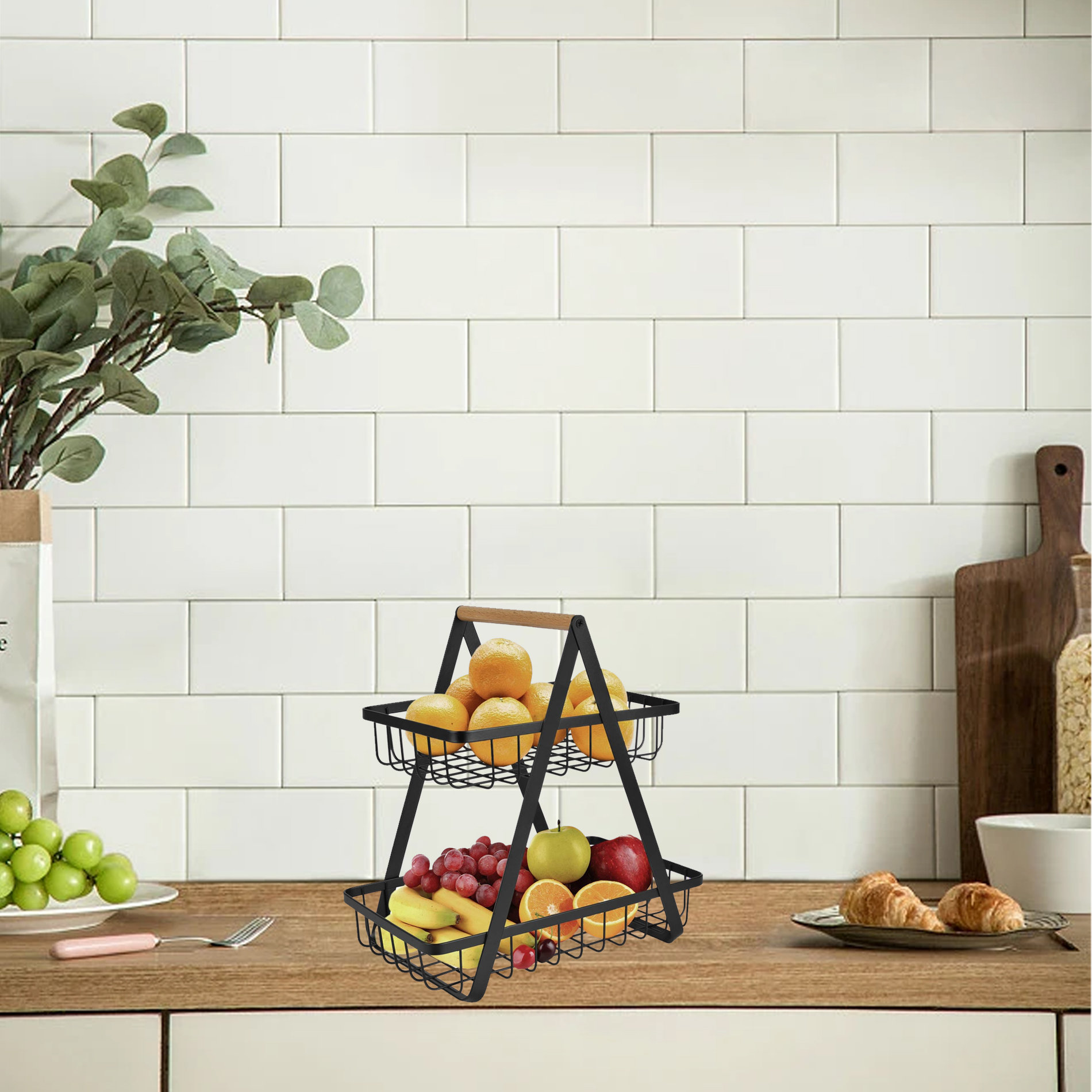 Metal/Wire Fruit Basket Kitchen Wildon Home