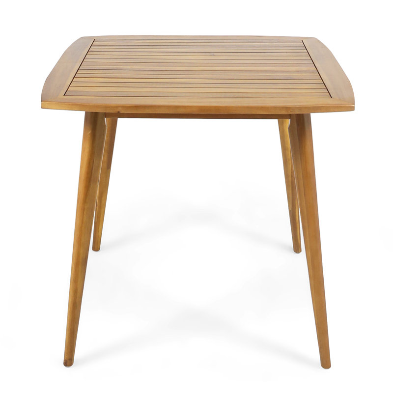 Oxendine Acacia Solid Wood Dining Table, Teak