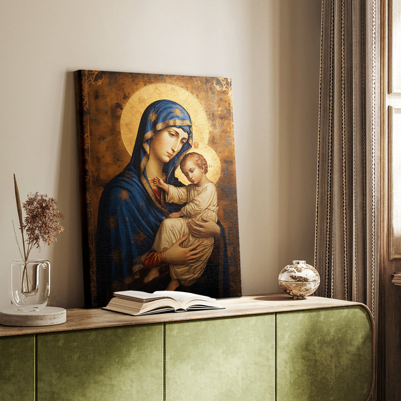 Série Religious CI - Toile tendue avec châssis Premium - Prêt à être accroché, H 60 po x l 40 po