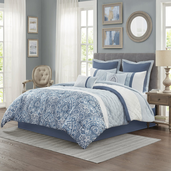 Blue And Taupe Bedding Wayfair