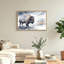 Rouille et gris, aquarelle, bison, double exposition, paysage sur toile-59076653