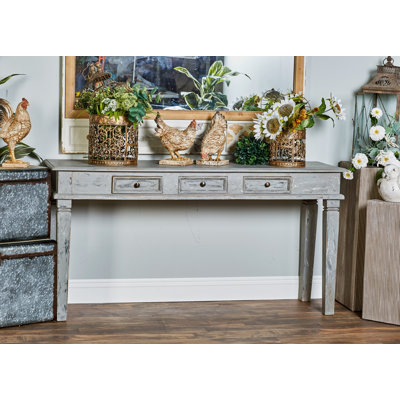 Cranford 59'' Solid Wood Console Table