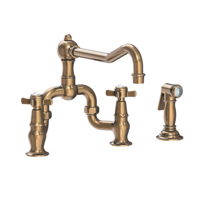 Fairfield Kitchen Bridge Faucet with Side Spray