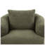 Fauteuil d'appoint pivotant en tissu l 38,2 po x P 24,7 po x H 31,9 po Omni-129685107