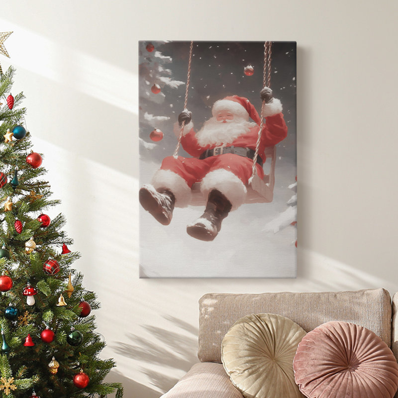 Art des Fêtes de Noël - Toile tendue avec châssis - Série 2-CCLxxxx, H 24 po x l 16 po
