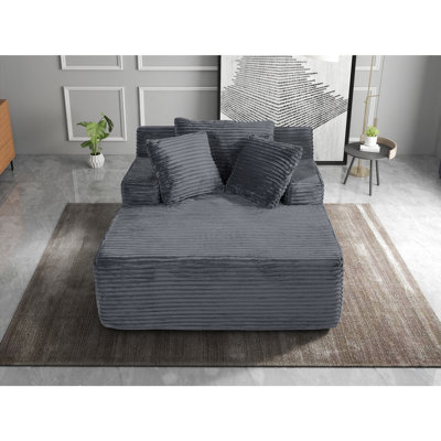 Canapé-lit surdimensionné avec coussin et coussin