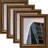 Charlon Bronze Solid Wood Matte Picture Frame - Set of 4-620681115