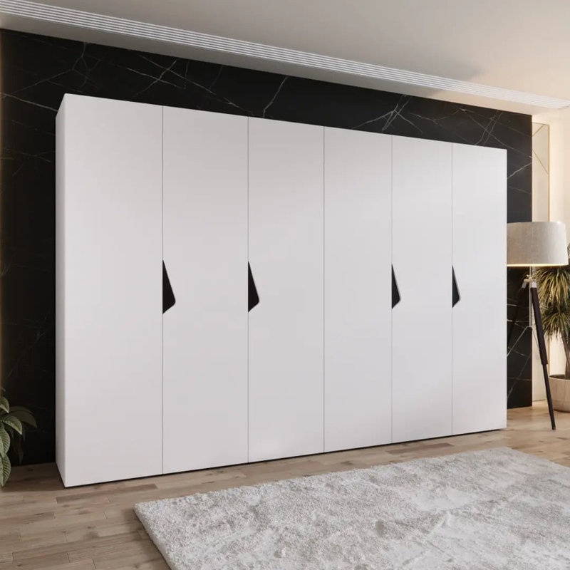 Manufactured Wood Wardrobe, White