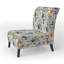 Fauteuil de chambre d'appoint rembourré style méditerranéen Flora