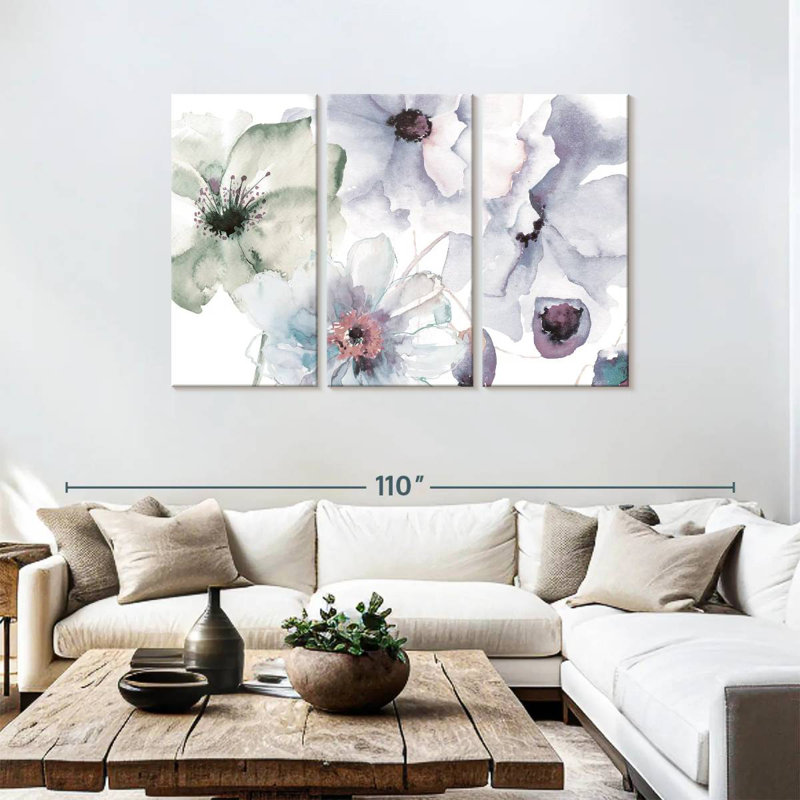 Harnek Flowering Blue Hues II, 48" H x 74" W