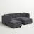 Upholstered L-Shaped Sectional Reversible-571729552