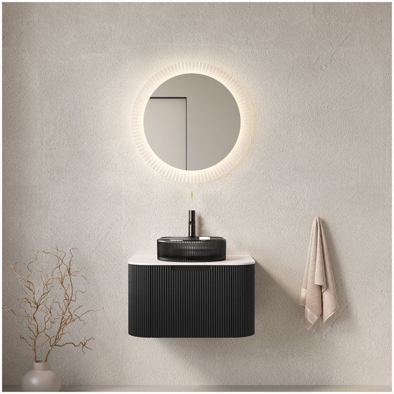 Meuble-lavabo et lavabo de 24 po Dina, 24", Noir