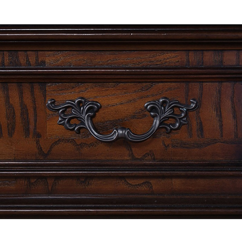 Granntam 5 Drawer Chest, Dark Cherry