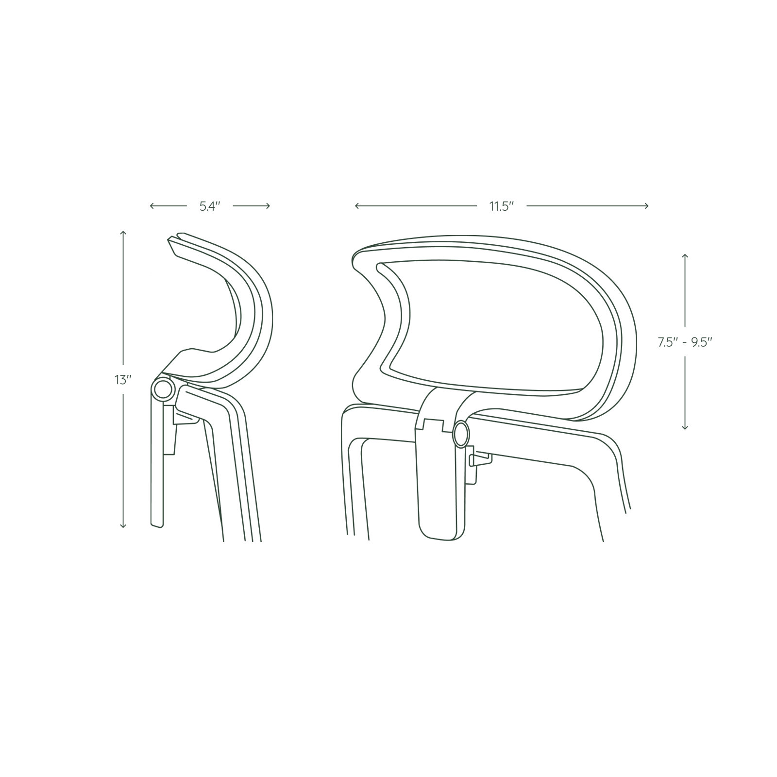 Ergonomic Chair Pro Headrest - Leather, Saddle