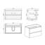 Ensemble de meuble-lavabo mural simple 35,8 po Gernold-1160645355-1160645349