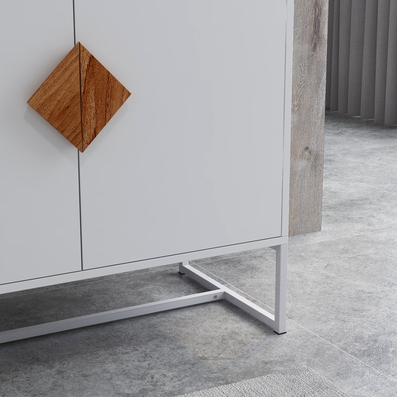 Table de chevet Cayenne en blanc