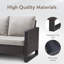 Ensemble de conversation pour l'extérieur en osier pour 9 personnes avec chaises pivotantes et rangement Ingvald-351536289