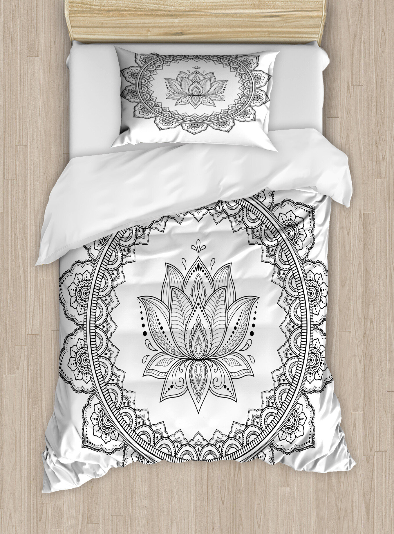 Deep Lotus Duvet Cover and Pillowcases