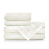 Soprano 400 Stripe 100% Cotton Sateen Fitted Sheet