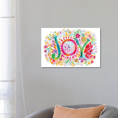 Oh Joy 1 Piece Wrapped Canvas Painting