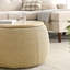 Natural Storage 2 In 1 - 25.5X25.5X14.5 Inches, Handmade With Plastic Upholstery, Sumptuous Fabric, Can Be Used As Or Seat, 23Lbs Weight, No Assembly Required Colour, Works End Table & 250Lbs Capacity,