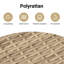 Ensemble de 7 canapés de jardin Vidaxl - beige et crème
