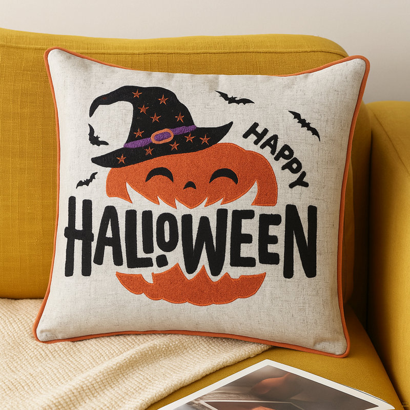 Ensemble de 2 coussins Happy Halloween, Ensemble 2 pièces