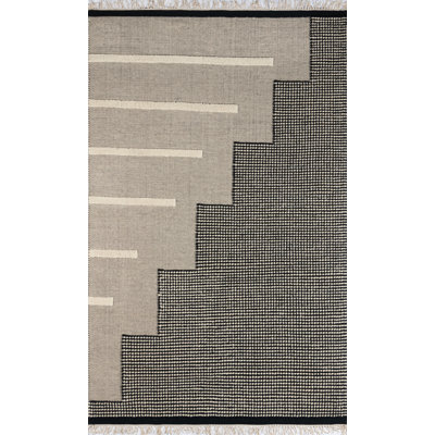 Tapis en laine tissé à la main et à plat