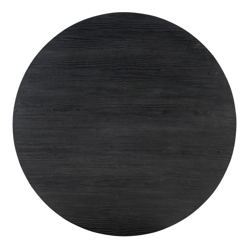 Chapman Round Cocktail Table, Charred Black