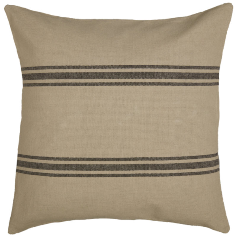 Mill House Stripe Black Euro Sham