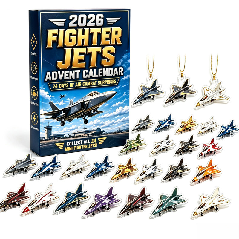 Calendrier de l'Avent Légendes de l'aviation - Décorations de Noël 2026, C