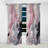 Solid Marble Paint Artwork II - Abstract Marble Velvet Blackout Abstract Curtain - 1 Panel-107824789