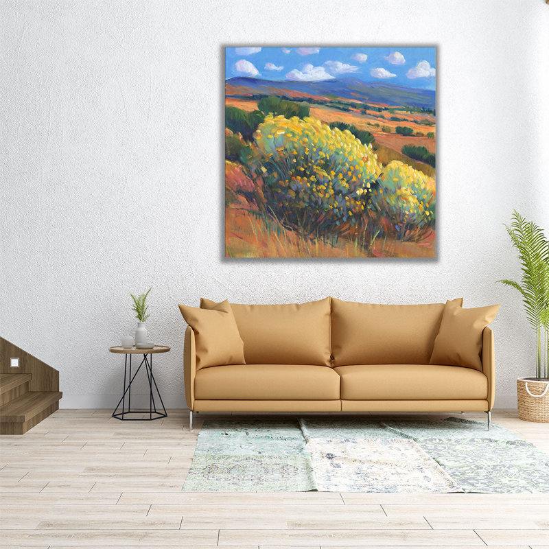 Chamisa I - reproduction d'art sur toile, H 40 po x l 40 po