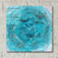  «Aquifer 2» par Alicia Ludwig, art mural en verre acrylique, 12 po x 12 po