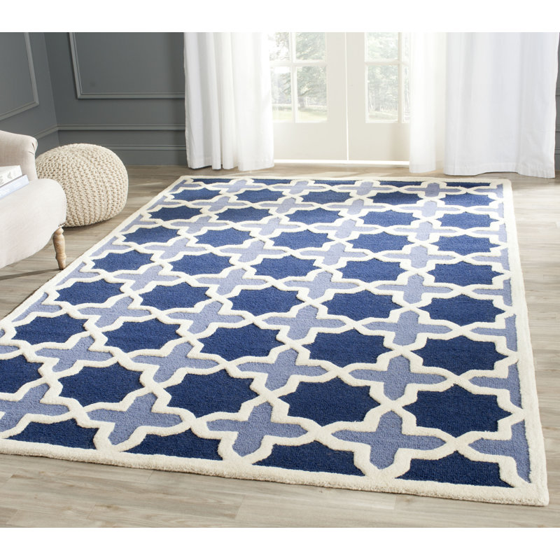 Tapis en laine touffeté à la main igna, Rectangle de 5 pi x 8 pi