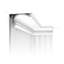 Moulure couronnée en polyuréthane blanc uni apprêté 4-3 / 4 po x 3-7 / 16 po x 78-3 / 4 po-132045241