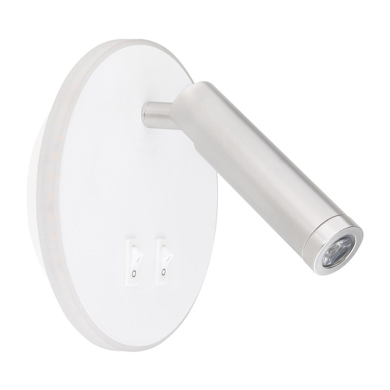 LED Flush Mounted Sconce, White