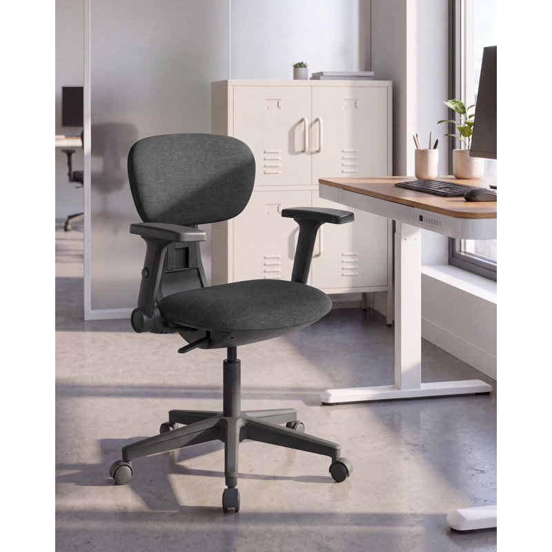 Beliani CORE Fabric Office Chair, Black, Black