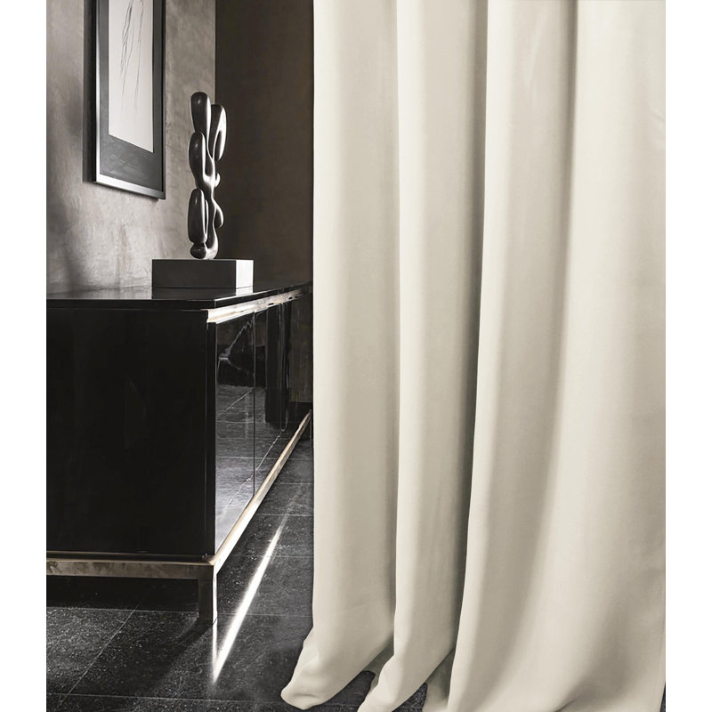 Chacra Room Darkening Curtain, Width 165 x Drop 229cm, Natural