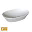 Kiwami® Cotton White Ceramic Oval Vessel Bathroom Sink